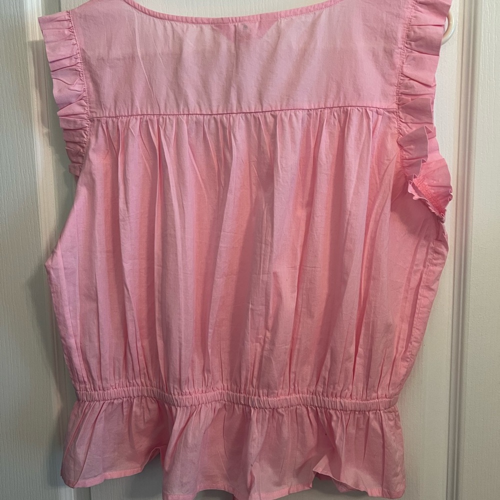 Simply Southern Pink Ruffle Top - Picture 8 of 8